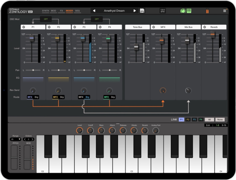 Roland Zenology GX para iPad